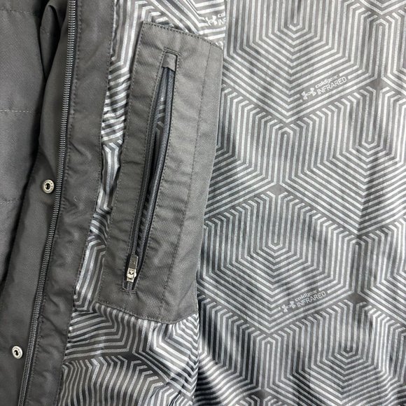 UNDER ARMOUR Infrared Women’s Size M Black Full Zip Coldgear Insulated Jacket - Picture 7 of 15